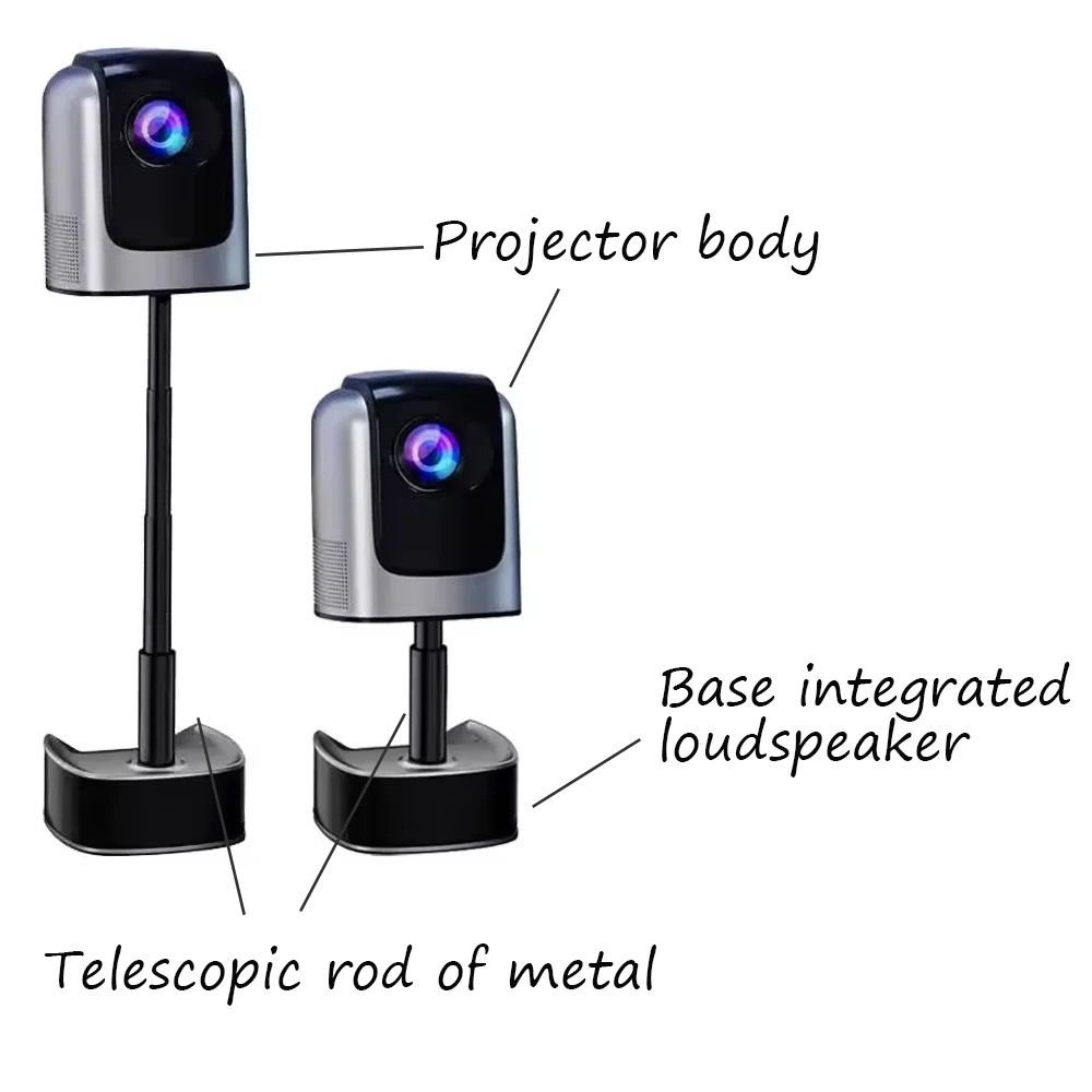 C55A-projector-comes-with-elevating-stand-built-in-speakers