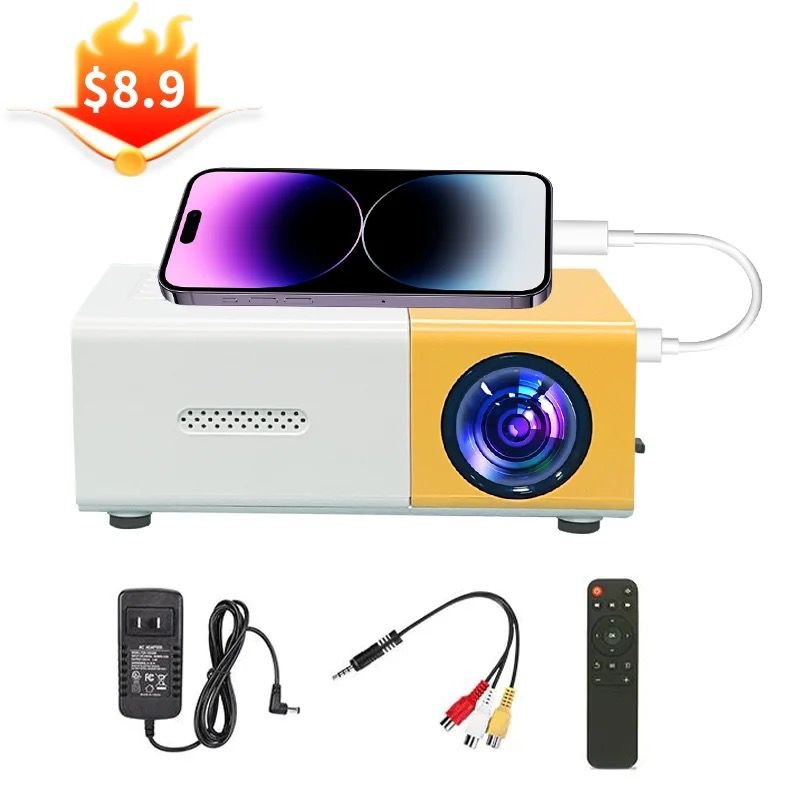 YG300-projector-connect-with-smartphone